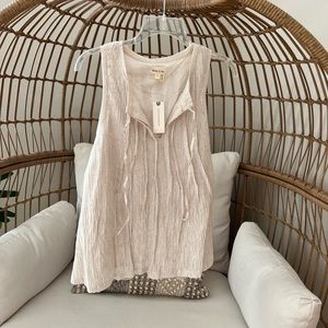 Anthropology sleeveless shirt